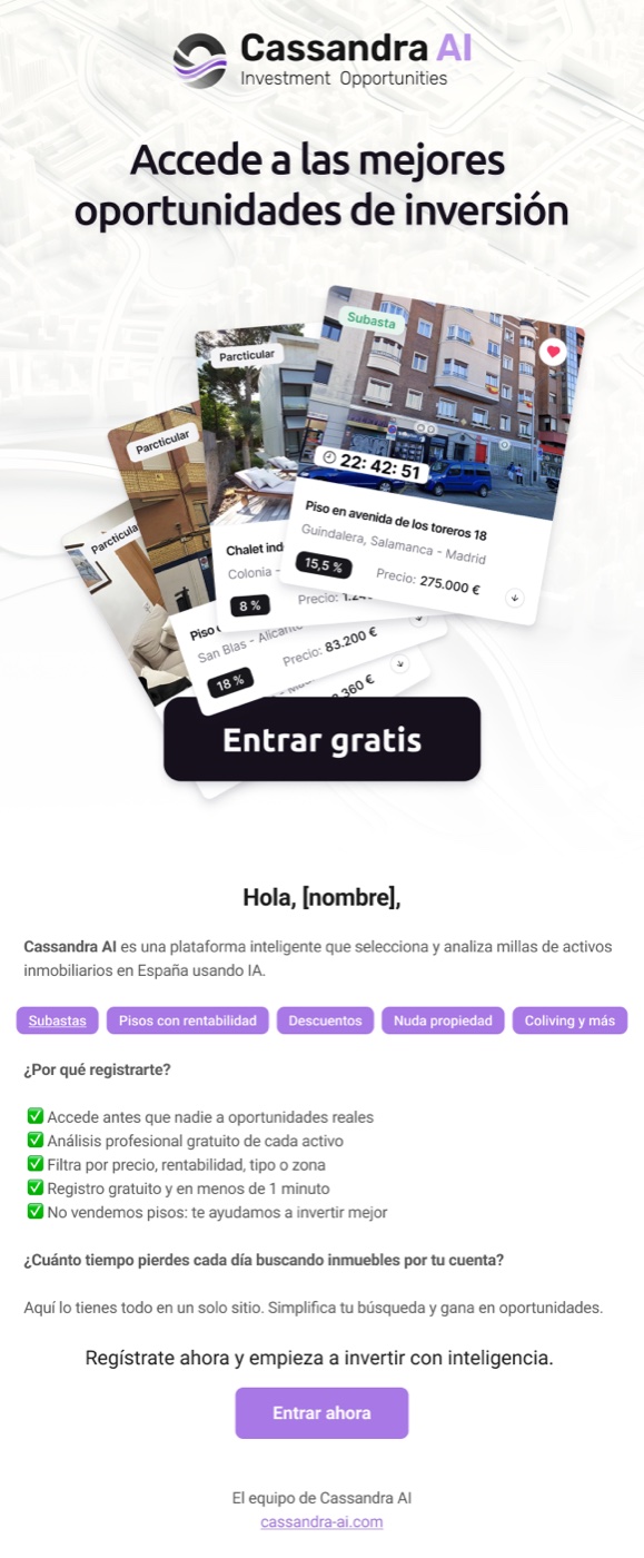 Email de captación